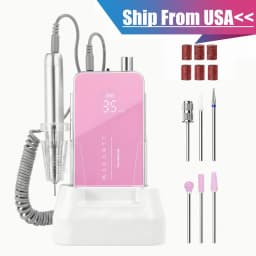 Makartt Professional Nail Drill, 35000RPM Rechargeable Efile with Coreless Motor, Nouvella Electric Nail Filer Machine