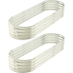 6 ft X 2 ft Raised Garden Bed Metal Elevated Planter for Vegetable Flower Herb 2pk