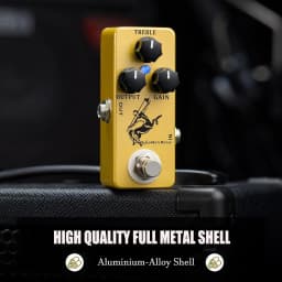 MOSKY Golden Horse Mini Overdrive Guitar Effect Pedal True Bypass Analog Circuit Dual Mode for Electric Guitar Bass