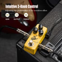 MOSKY Golden Horse Mini Overdrive Guitar Effect Pedal True Bypass Analog Circuit Dual Mode for Electric Guitar Bass