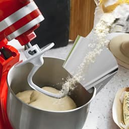1pc Stainless Steel Pouring Chute Suitable For KitchenAid Mixer Bowl Accessoriesi, Dshwasher Safe, Sturdy and Durable