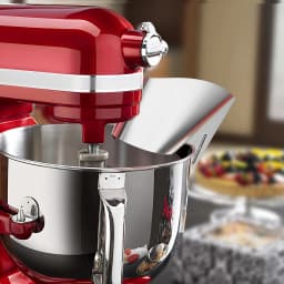 1pc Stainless Steel Pouring Chute Suitable For KitchenAid Mixer Bowl Accessoriesi, Dshwasher Safe, Sturdy and Durable