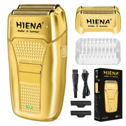 HINEA Hair cutting machine hair clipper Professional Rechargeable USB Hair Clipper Set with Display (Gold) for men Beauty tools