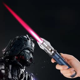 Lightsaber Butane Lighter Metal 360° Windproof Turbo Jet Flame Torch for Outdoor Camping BBQ Welding Red Flame for Men's Gifts
