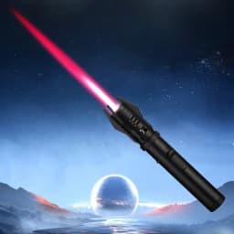 Lightsaber Butane Lighter Metal 360° Windproof Turbo Jet Flame Torch for Outdoor Camping BBQ Welding Red Flame for Men's Gifts