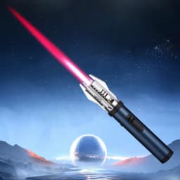 Lightsaber Butane Lighter Metal 360° Windproof Turbo Jet Flame Torch for Outdoor Camping BBQ Welding Red Flame for Men's Gifts