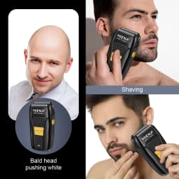Cordless Hair Clippers for Men, Self Haircut Kit for Men Electric Clippers and shaver Grooming Rechargeable Beard Trimmer with Adjustable Blade & LCD Display Indicator light Hair Cutting Tools for Home use