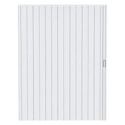 PVC Accordion Folding Door 48/60x80in, Interior Bifold Closet Door with Handle Latch and Full Installation Hardware