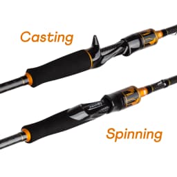 BIUTIFU Spinning Casting 2Tips Fishing Rods 1.8m 1.98m 2.1m 2.25m 2.4m 2.55m 2.7m Fuji Guide 2 Sections T1000 Carbon Baitcasting 7-80g Lure Bass Pike Fast Surf Pole