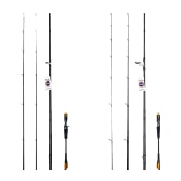 BIUTIFU Spinning Casting 2Tips Fishing Rods 1.8m 1.98m 2.1m 2.25m 2.4m 2.55m 2.7m Fuji Guide 2 Sections T1000 Carbon Baitcasting 7-80g Lure Bass Pike Fast Surf Pole