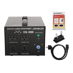 3000W Voltage Converter 110V To 220V (Step Up/Down) – Universal Power Transformer with USB Port, Fits for Travel, Home & Industrial Use
