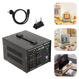 3000W Voltage Converter 110V To 220V (Step Up/Down) – Universal Power Transformer with USB Port, Fits for Travel, Home & Industrial Use