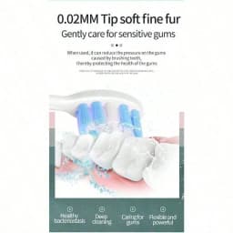 Popular Toothbrush, Adult Household Soft-Bristled Sonic Electric Toothbrush USB Rechargeable Couple Toothbrush, With Four Brush Heads