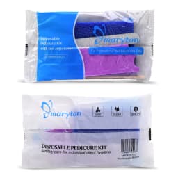 600 Sets/Carton Disposable Pedicure Sets 5Pcs Disposal Pedicura Kit With Cuticle Wood Stickfor Professional Nail Salon Tools