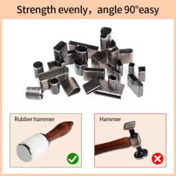 WUTA Sharp Hollow Punch Cutter Tool, Leather Punching Die Cutting Mold, Manual Leather Craft Tool Hole Puncher 26/39/52/55 Kit