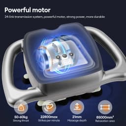 24-Head Fascia Gun 9 Modes High Frequency Vibration Body Massage Gun Back Neck Shoulder Waist Massager Muscle Masajeador