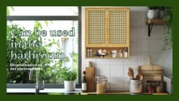 Wooden Storage Cupboard Wall Mounted Medicine Cabinet Unit Kitchen Shelf with Wooden Storage Cupboard with 2 Rattan Doors
