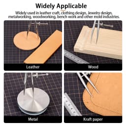 WUTA 304 Stainless Steel Wing Divider Smooth Metal Leather Splitter Spacing Compass Precision Scale for Metal,Wood,Craft,Jewelry