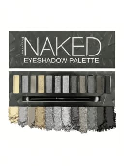 12-Color Eyeshadow Palette, Mirror Packaging, Pearlescent Shimmer, Stage Makeup Effect, Long-Lasting, Easy to Apply, Waterproof