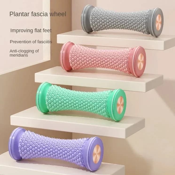 Foot Massager Massage Roller Yoga Massage Ball Plantar Fascia Roller Muscle Relaxation Care Plastic Manual Mini Foot Massager