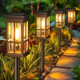 Solar Pathway Light Outdoor Solar Lamp Waterproof Landscape Lighting for Garden Yard Patio Walkway Driveway Camping Decor