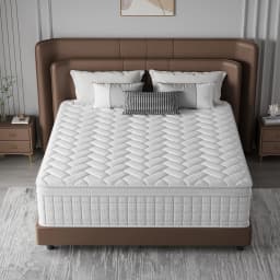 Queen King Mattress 12 Inch 14 Inch 8inch 10inch Twin Full Superior Firm Hybrid Mattress In A Box - Euro Top Luxury Mattress-Gel Memory Foam And Innerspring Hybrid Mattress For Motion Isolation, Edge Support