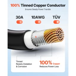 SucceBuy Solar Panel Wire 50 ft Black + 50 ft Red Kit / 65 ft Black + 65 ft Red Kit / 100 ft Black + 100 ft Red Kit PV Tinned Copper Wire for Outdoor Home Off-Grid Photovoltaic Systems Black and Red
