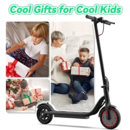 Electric Scooter for Kids,8.5inch Solid Tires,350W Motor,16mph Max Speed,up to 15miles Max Range,Dual Braking System,265lbs Load Capacity,Foldable, Lightweight & Portable