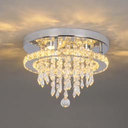 GreeLustr Modern K9 Crystal Chandelier Led For Dining Room Stainless Steel Ceiling Lamp Light Fixture Kitchen Lustres Luminaire