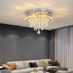 GreeLustr Modern K9 Crystal Chandelier Led For Dining Room Stainless Steel Ceiling Lamp Light Fixture Kitchen Lustres Luminaire