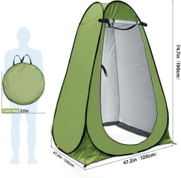 Blue Pop Up Privacy Shower Tent