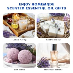 HIQILI 100ML Natural Essential Oil, Frankincense/Lemon/Rosemary/Tea Tree/Lavender/Wintergreen/Ylang, Humidifiers, DIY Candles