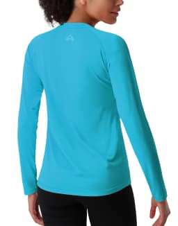 Pioneer Camp Hiking Long Sleeve T-shirt Rash Guard for Women Sun Shirts UPF 50+ SPF UV Protection Workout Tops Running Quick Dry