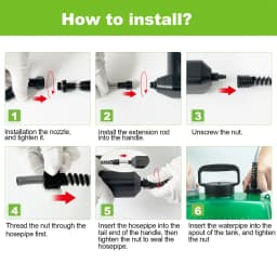 2 Gallon Battery Powered Sprayer,Garden Sprayer with 3 Adjustable Pressures & Telescopic Wand, Rechargeable Electric Weed Sprayer for Lawn, Yard,4 Nozzles Included