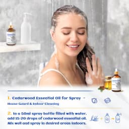 HIQILI 100ML Cedarwood Essential Oil, Pure Essential Oil for Diffuser, Humidifier, Massage, Relaxing, Relieving Stress