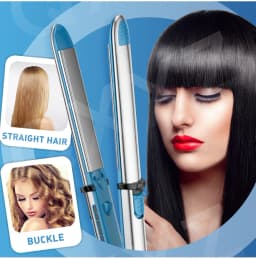 QXXZ Customized Hair Straightener Flat Iron LED Temperature Light Display Titanium Plate Rapid Heating Styling Tools
