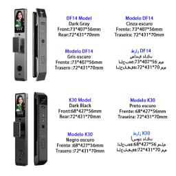 Tuya APP Smart Life APP Control Voice Intercom Smart Lock 3D Face Recognition Fingerprint Password Smart Door Lock With Camera