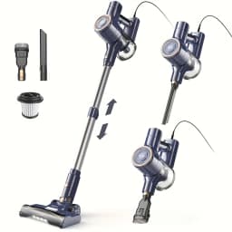 INSE I8 Corded Vacuum Cleaner Free-Stand Stick Vacuum 25KPa 600W Powerful 6 In1 Lightweight Handheld Cleaner for Carpet Pet Hair