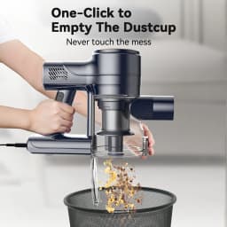 INSE I8 Corded Vacuum Cleaner Free-Stand Stick Vacuum 25KPa 600W Powerful 6 In1 Lightweight Handheld Cleaner for Carpet Pet Hair