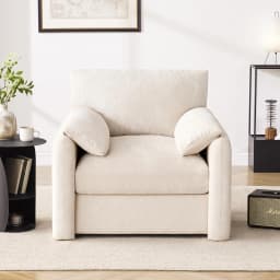 Chenille Oversized Armchair, 38.6" Wide Accent Chairs for Living Room & Bedroom Modern Lounge Chair, Customized