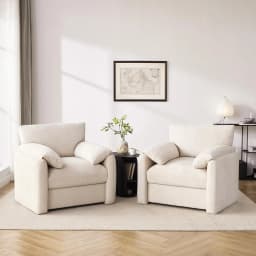 Chenille Oversized Armchair, 38.6" Wide Accent Chairs for Living Room & Bedroom Modern Lounge Chair, Customized