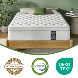 14 Inch Queen Size Hybrid Mattresses in a Box | Medium Firm and Individual Pocket Springs Motion Isolation
