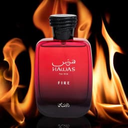 Hawas Fire Eau De Parfum Spray 100ml (3.4oz) - Bold and Long-Lasting Arabic Perfume with Fiery Essenc.e