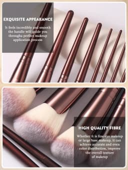 56PCS Makeup Tools: 36PCS Makeup Brush Set + 4PCS Makeup Tools + 8PCS Makeup Sponges + 8PCS Powder Puffs