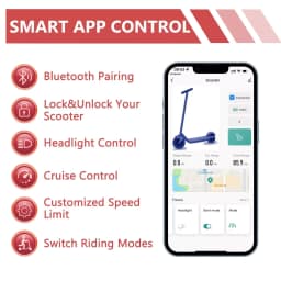 LADPED LP80 Electric Scooter 19mph Speed Shock-Absorbing Anti-Skid 8.5-Inch Folding Waterproof Scooter for Urban Commuting