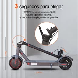 LADPED LP80 Electric Scooter 19mph Speed Shock-Absorbing Anti-Skid 8.5-Inch Folding Waterproof Scooter for Urban Commuting