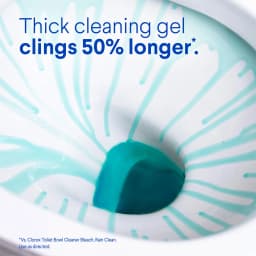 Toilet Bowl Cleaner Clinging Bleach Gel, Ocean Mist, 24 fl oz, 2 Pack