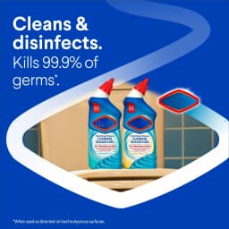 Toilet Bowl Cleaner Clinging Bleach Gel, Ocean Mist, 24 fl oz, 2 Pack