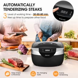 Ultrasonic Meat Tenderizer Automatic Steak Tenderizer Tool Sous Vide Cooking Machine Precision Cooker for Beef Chicken Turkey Fish Pork, Electric Meat Tenderizing Kitchen Appliance with Smart Control for Juicy Tender Meals
