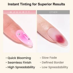 Makartt Blooming Gel Polish Clear UV LED Soak Off Nail Gel With Brush For Marble Watercolor Nail Art Painting DIY Manicure Gift